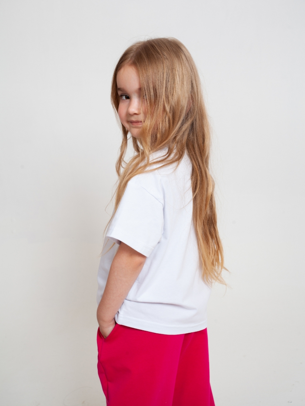 324-Б. Футболка детская, белая, хлопок 95% кулирка, 5% лайкра, размеры 122,128,134,140