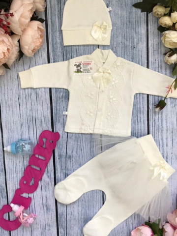 Купить оптом 172. Костюм 3-х предметник "юбка" , хлопок 100 % интерлок в Тобольске